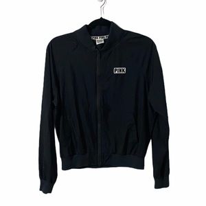 VS PINK Black Athletic Bomber Jacket